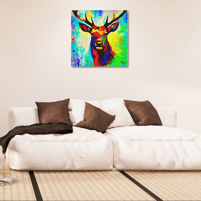 Art Mural En Acrylique cerf majestueux - Proud sta Canvas Print (Creator Uploaded)