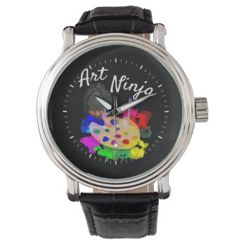 Art Ninja Watch by packratgraphics at Zazzle