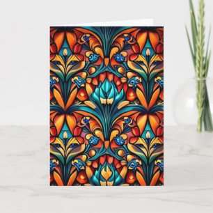 art nouveau 15 greeting card blank