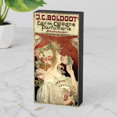 Art Nouveau 1897 Ad by Privat_Livemont Wooden Box Sign