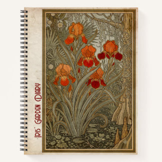 Art Nouveau Abbeville Swamp Hybrid Botanical  Notebook