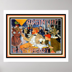 Art Nouveau Absinthe Berthelot Poster 16 x 20