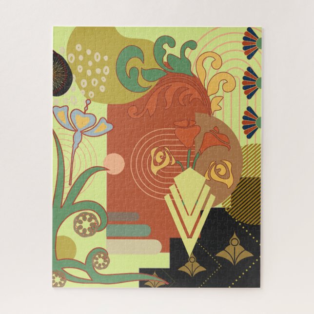Art Nouveau Abstract Jigsaw Puzzle (Vertical)