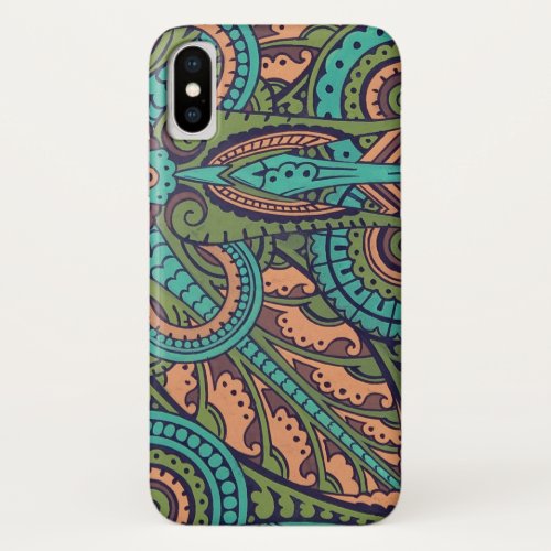 Art nouveau abstract pattern christopher dresser iPhone x case
