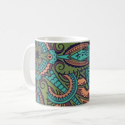 Art nouveau abstract pattern christopher dresser coffee mug