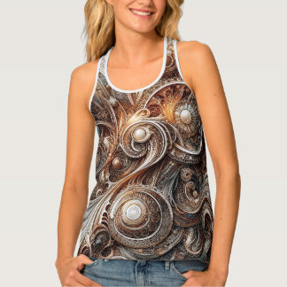 Art Nouveau Abstract Tank Top