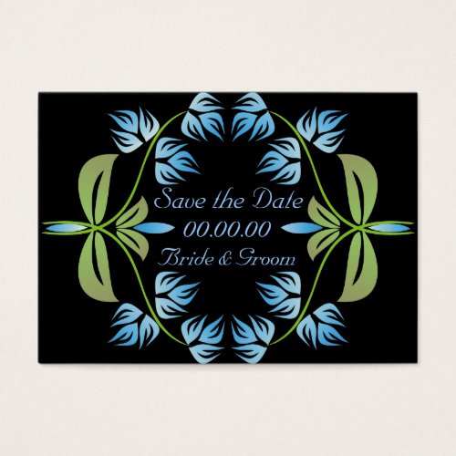 Art Nouveau Affordable  Save The Date Cards Business Card Template