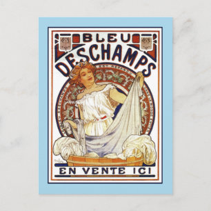Art Nouveau Alfons Mucha, washing product ad Postcard
