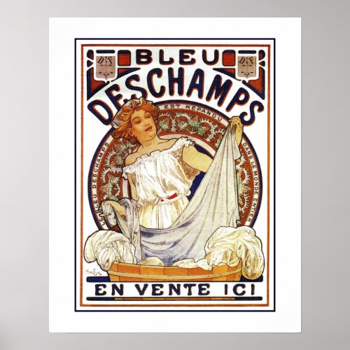 Art Nouveau Alfons Mucha  washing product ad Poster