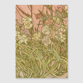 Art Nouveau Alfonse Mucha Floral carnation flowers (Front)
