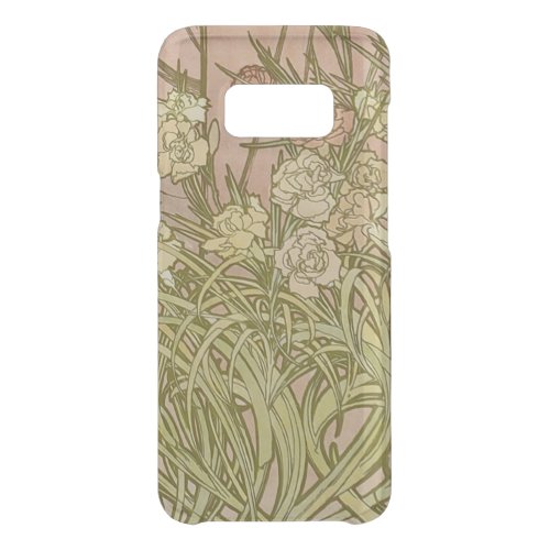 Art Nouveau Alfonse Mucha Floral carnation flowers Uncommon Samsung Galaxy S8 Case
