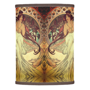 Art nouveau Alphonse Mucha elegant vintage woman Lamp Shade