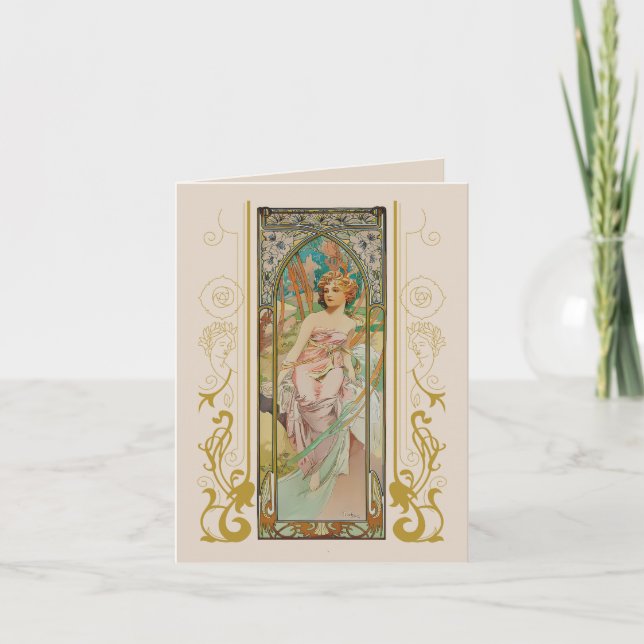 Art Nouveau Alphonse Mucha for any occasion Invitation (Front)