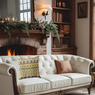 Art nouveau alphonse mucha fuschia sunflower flora throw pillow