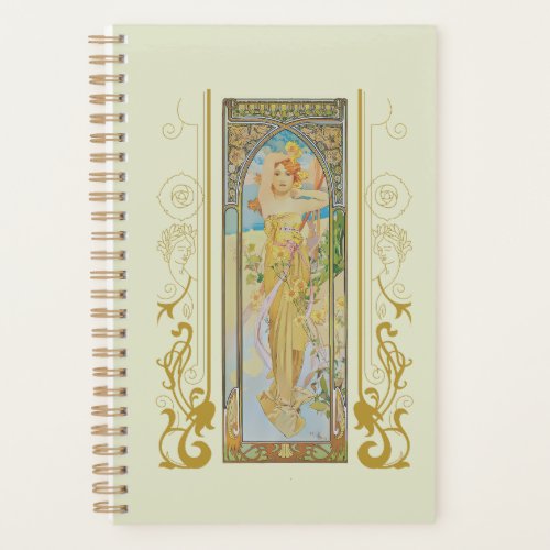 Art Nouveau Alphonse Mucha _The Brightness of Day  Planner