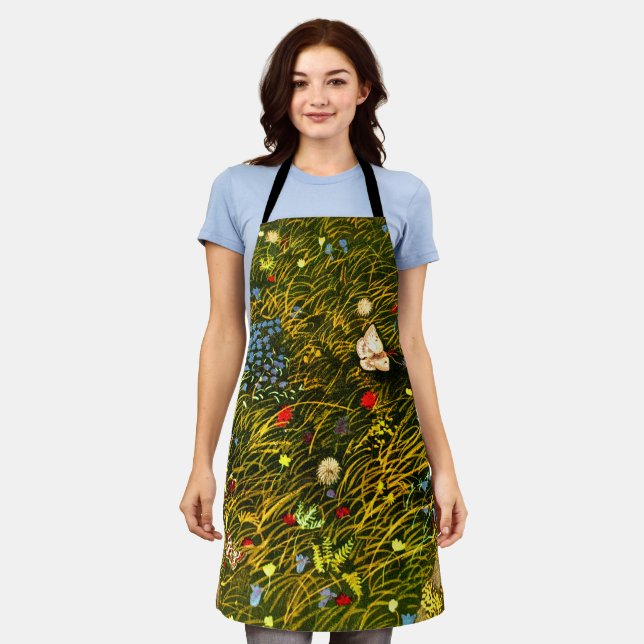 Art Nouveau Alpine Meadow  Apron (Worn)