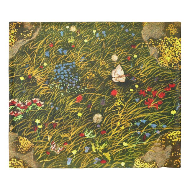 Art Nouveau Alpine Meadow  Duvet Cover (Front)