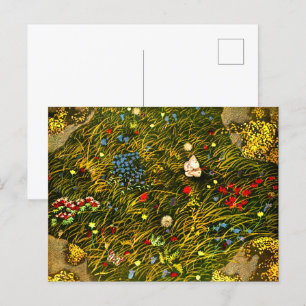 Art Nouveau Alpine Meadow Postcard