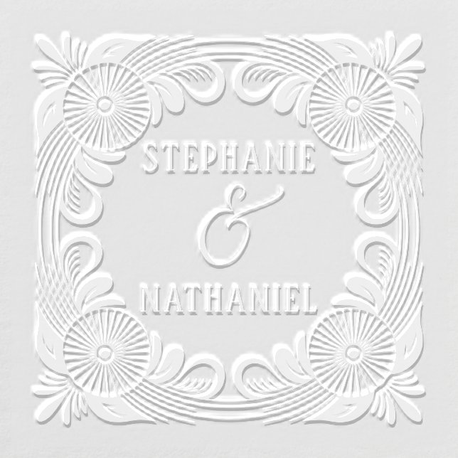 Art Nouveau Ampersand Floral Couples Embosser (Design)