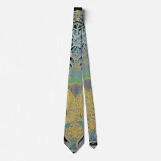 Art nouveau and Persian art- inspired digital art Neck Tie