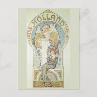 Art Nouveau Angel and Mother Postcard