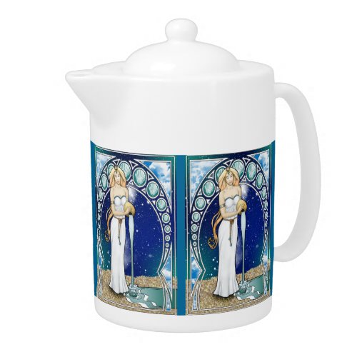 Art Nouveau Aquarius Tea Pot