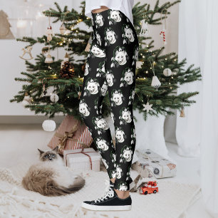 Art Nouveau Arctic White Fox Leggings