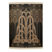 Art nouveau,art deco,Black,bronse,elegant,chic,pat Lamp Shade (Front)