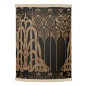 Art nouveau,art deco,Black,bronse,elegant,chic,pat Lamp Shade (Left)