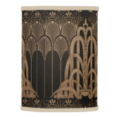 Art nouveau,art deco,Black,bronse,elegant,chic,pat Lamp Shade (Right)