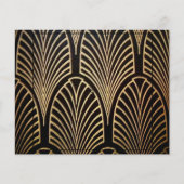 Art nouveau, art deco, fan pattern, bronze,gold,bl (Front)