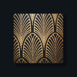 Art nouveau, art deco, fan pattern, bronze,gold,bl canvas print<br><div class="desc">Art nouveau, art deco, fan pattern, bronze, gold, black, chic, elegant, vintage, belle époque, </div>