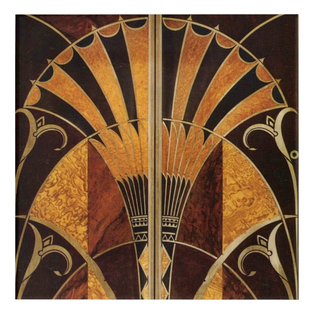 art Nouveau,art deco, vintage, multi wood colours, (Front)