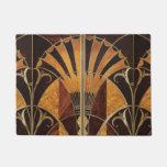 art Nouveau,art deco, vintage, multi wood colours, Doormat