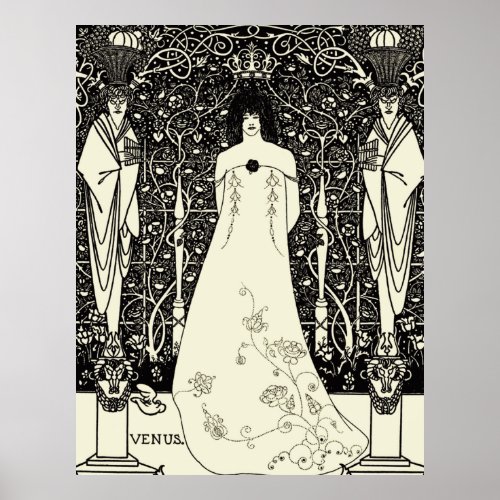 Art Nouveau Aubrey Beardsley Venus Poster