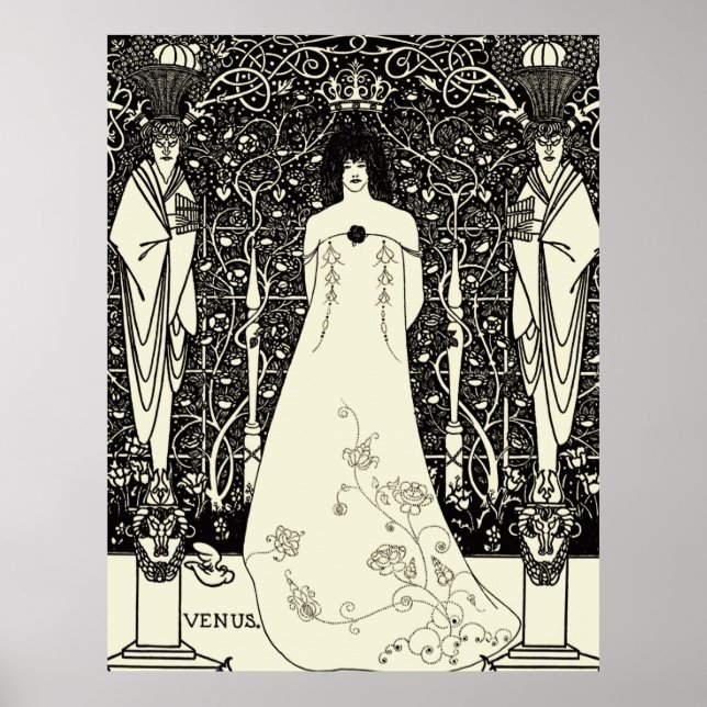 Art Nouveau Aubrey Beardsley Venus Poster (Front)