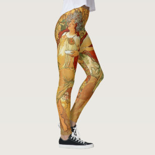 Women Alphons Mucha 3D Graphic Print Skinny Stretchy Yoga Pants Leggings Women Alphons Mucha 3D Graphic Print Skinny Stretchy Yoga Pants Leggings