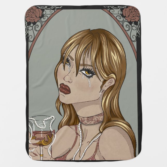 Art Nouveau Baby Blanket (Front)