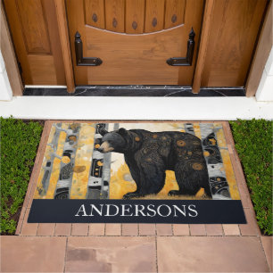 Art Nouveau Bear Decor Doormat