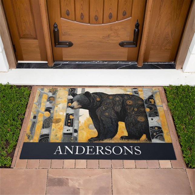 Art Nouveau Bear Decor Doormat (Outdoor)