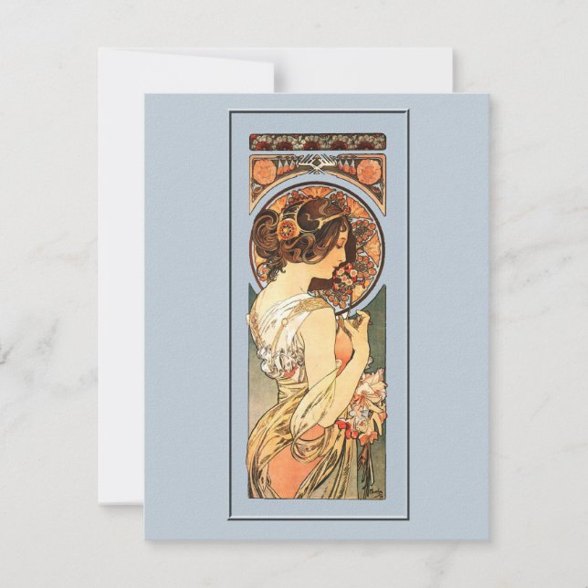 Art Nouveau Beautiful Bride Shower Invitation (Front)