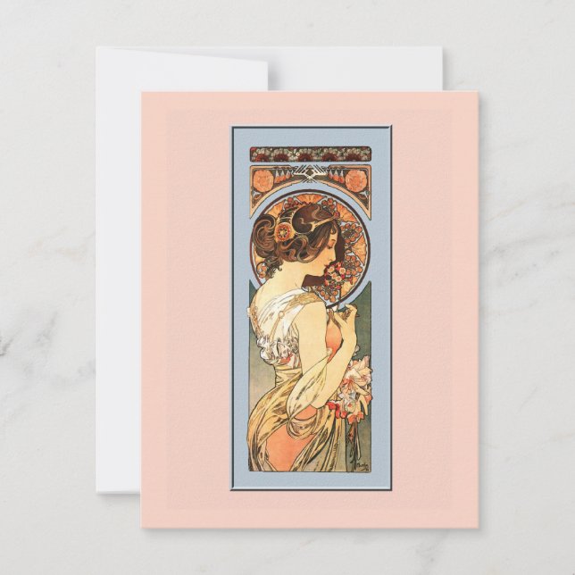 Art Nouveau Beautiful Bride Shower Invitation (Front)
