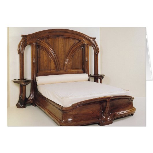 Art Nouveau bed, 1900 Cards (Front Horizontal)