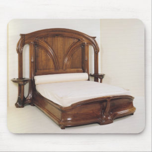 Art Nouveau bed, 1900 Mouse Pad