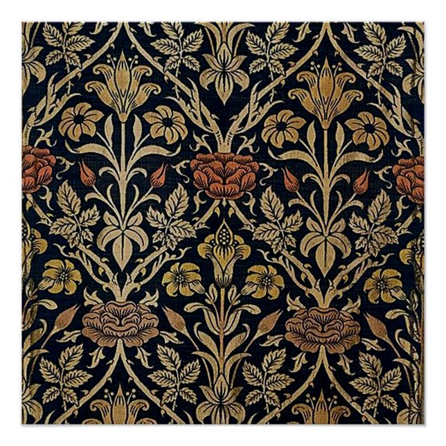 Art nouveau,Belle epoque pattern, vintage,chic,Wil Poster (Front)