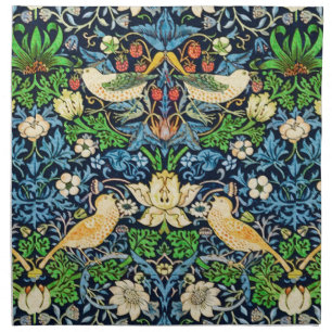 Art Nouveau Bird and Flower Tapestry Pattern Cloth Napkin