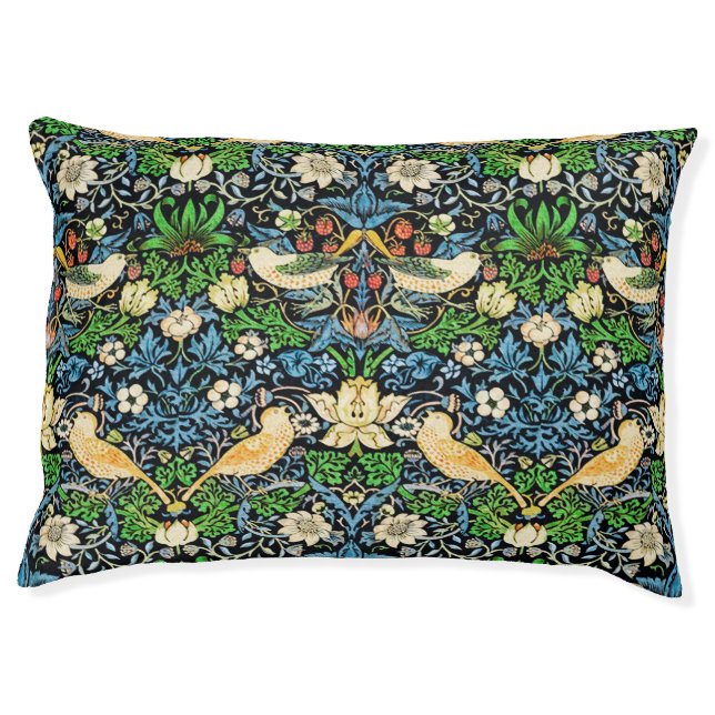 Art Nouveau Bird and Flower Tapestry Pattern  Pet  Pet Bed (Front)