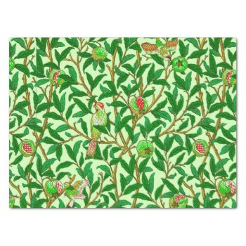 Art Nouveau Bird And Pomegranate  Lime Green  Tissue Paper by Floridity at Zazzle