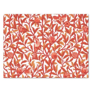 Art Nouveau Bird & Pomegranate  Mandarin Orange   Tissue Paper by Floridity at Zazzle