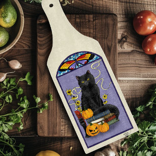 Art Nouveau Black Cat Cutting Board